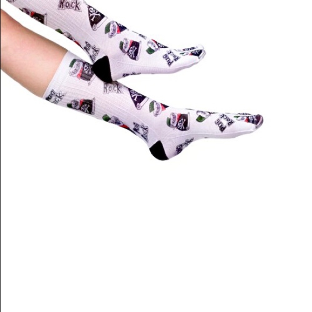 Pug Rocks - Knee-high Socks - Picture 2 of 3